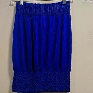 Choice Strapless Smocked Blouson Style Tube Top Reflex Blue One Size Fits All